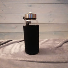 Load image into Gallery viewer, Labradorite - Strengthening - Crystal Infused Glass Water Bottle