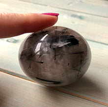 Load image into Gallery viewer, Tourmalinated Quartz Sphere