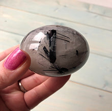 Load image into Gallery viewer, Tourmalinated Quartz Sphere