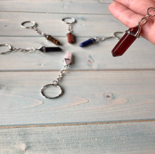 Load image into Gallery viewer, Crystal Healing Point Keyrings