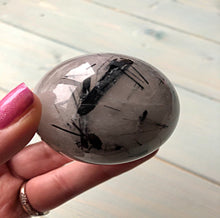 Load image into Gallery viewer, Tourmalinated Quartz Sphere