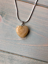 Load image into Gallery viewer, Orange Calcite Heart Pendant
