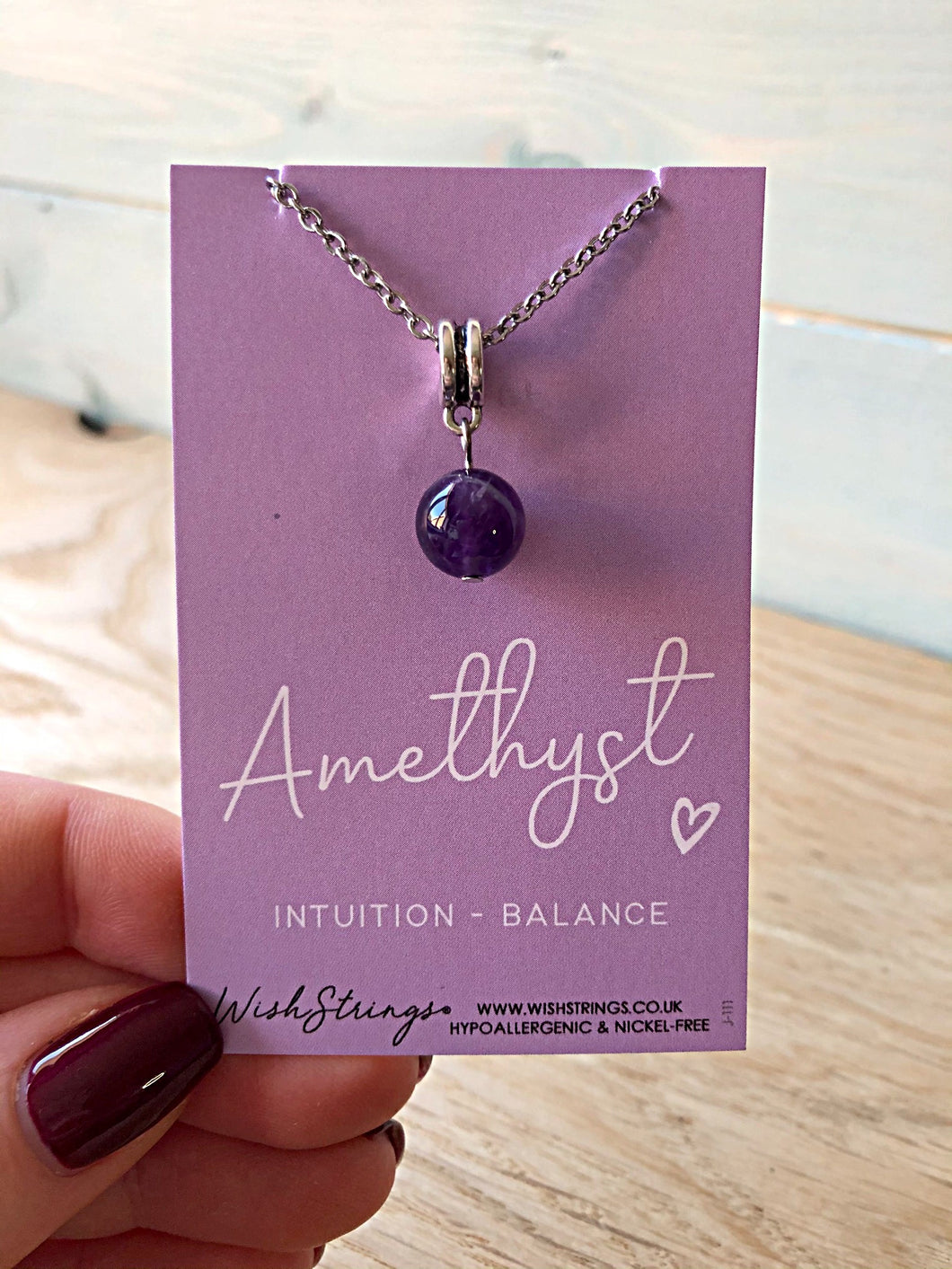 Amethyst Ball Necklace