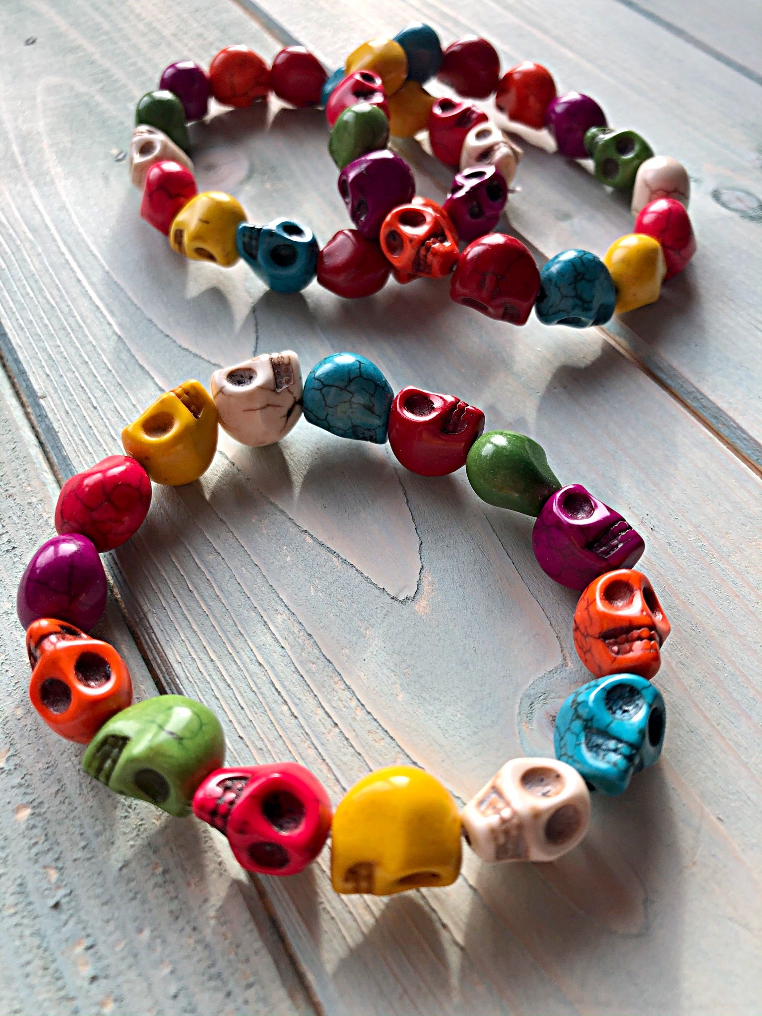 Howlite Skull Bracelets