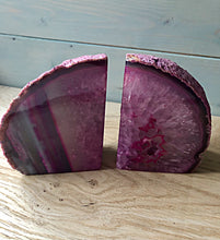 Load image into Gallery viewer, Pair of Agate Bookends - Pink
