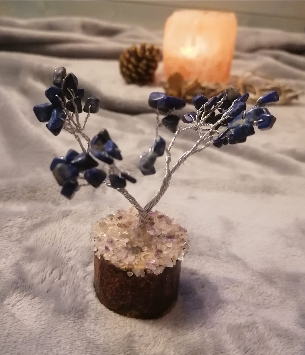 Lapis Gemstone Tree - Small
