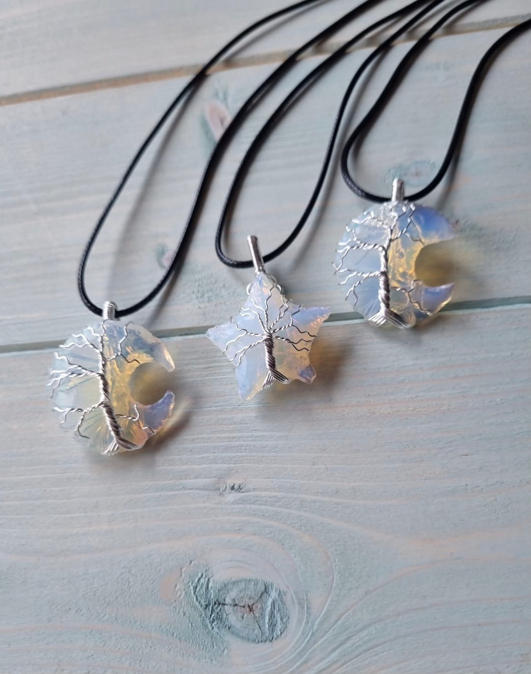 Opalite Wire Wrapped Star Pendant