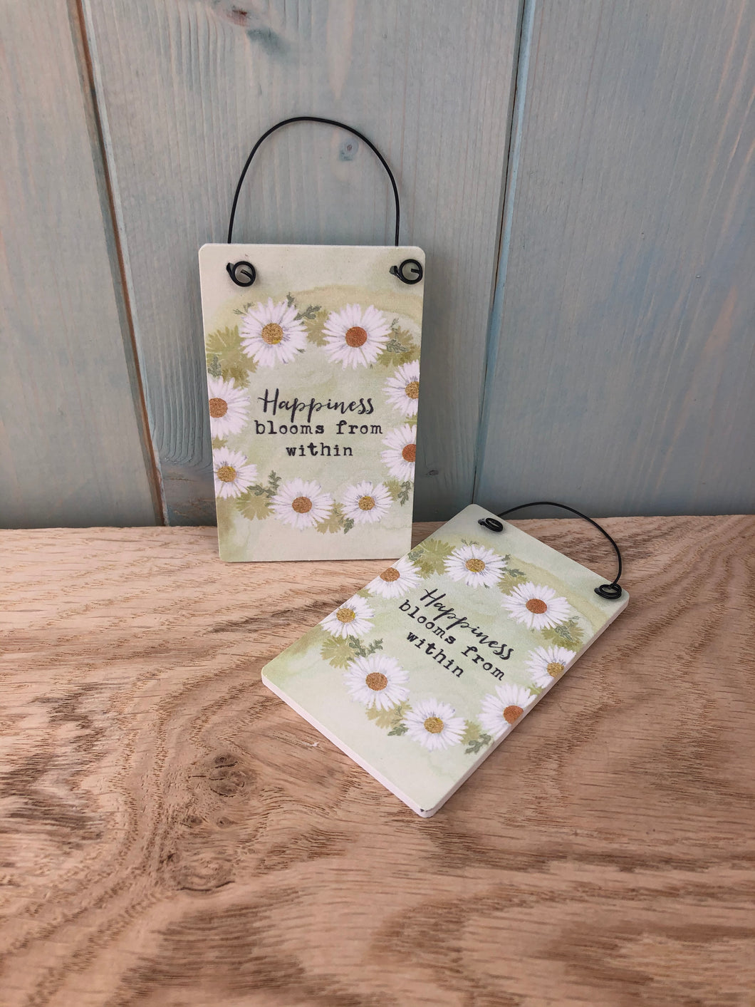 Happiness Blooms Mini Sentiment Sign