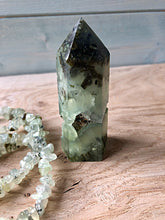 Load image into Gallery viewer, Prehnite Polished Point 7.5cm
