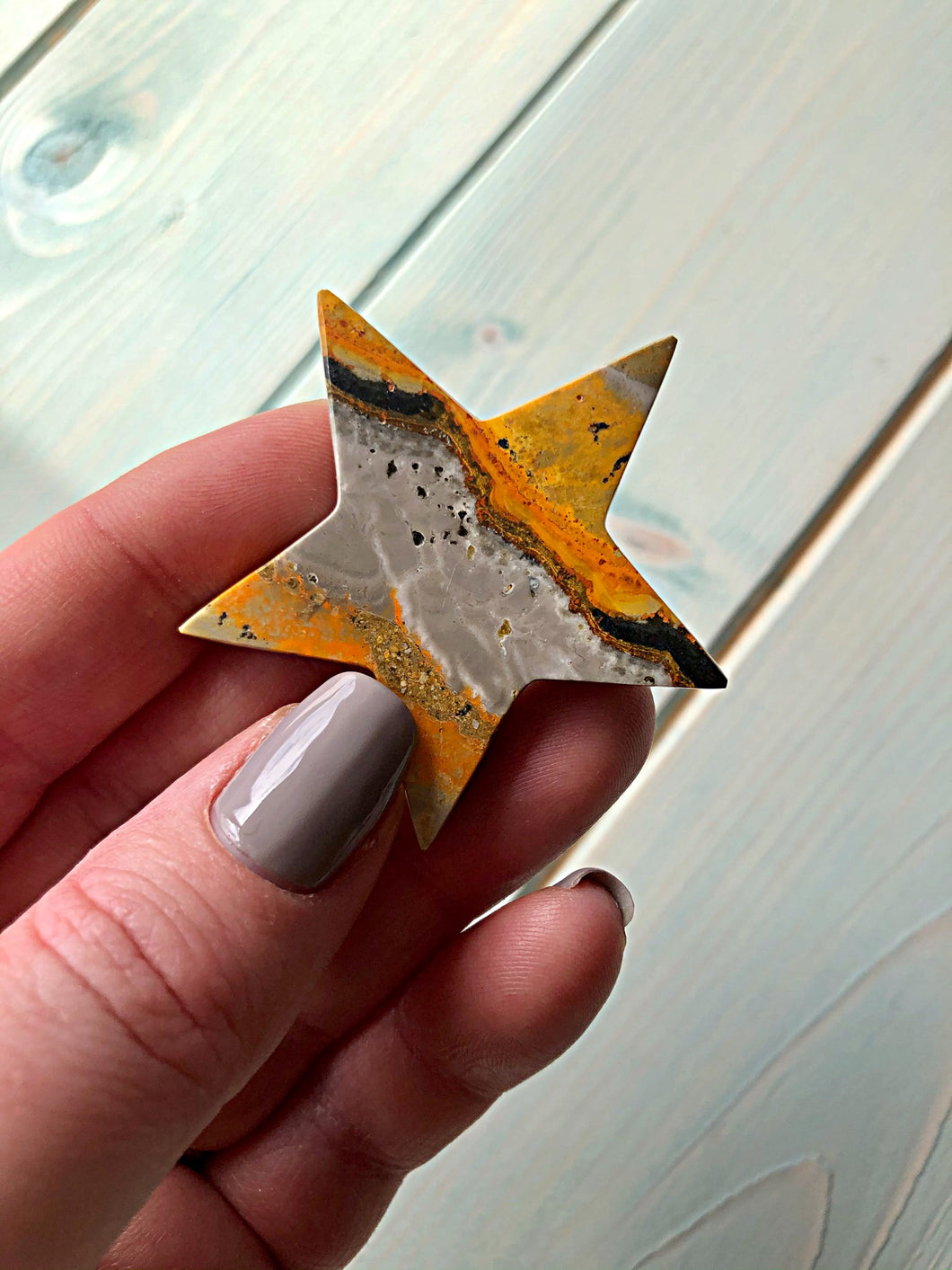 Bumblebee Jasper Polished Star