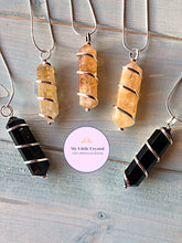 Load image into Gallery viewer, Double Terminated Citrine Spiral Pendant
