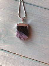 Load image into Gallery viewer, Amethyst Slice Pendant
