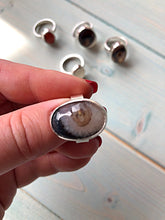 Load image into Gallery viewer, Agate 925 Handcrafted Silver Rings
