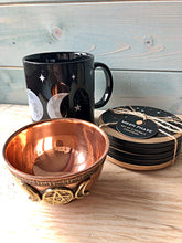 Load image into Gallery viewer, Triple Moon Brass Offering Bowl
