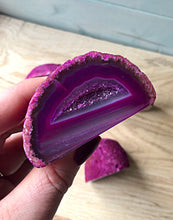 Load image into Gallery viewer, Dyed Pink Agate Geode
