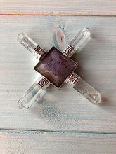 Load image into Gallery viewer, Amethyst / Clear Quartz Energy Generator
