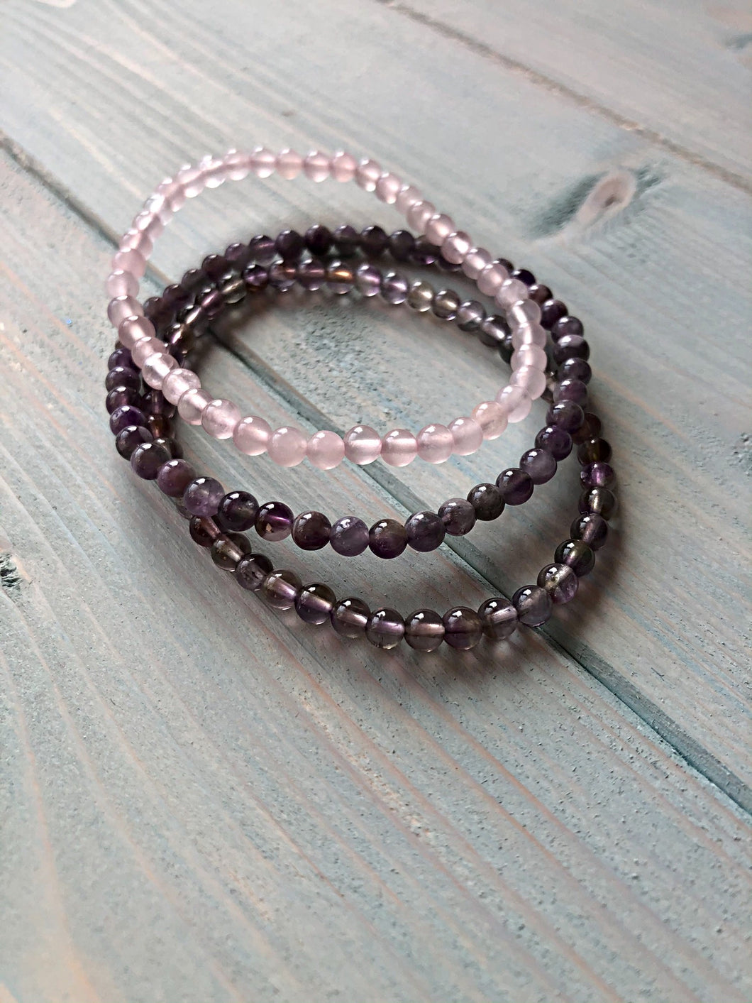Delicate Rose Quartz Bead Bracelet
