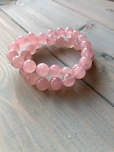 Load image into Gallery viewer, Chunky Rose Quartz Bead Bracelet

