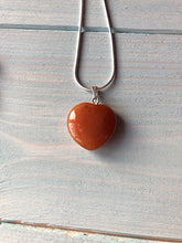 Load image into Gallery viewer, Red Aventurine Heart Pendant
