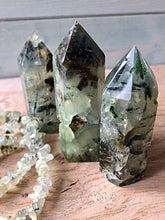 Load image into Gallery viewer, Prehnite Polished Point 7.5cm
