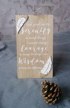 Load image into Gallery viewer, Serenity Prayer Wooden Hanging Sign
