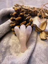Load image into Gallery viewer, Rose Quartz Open Wing Angel
