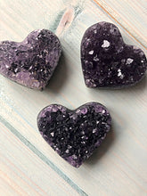 Load image into Gallery viewer, Amethyst Druze Heart 41 x 34mm
