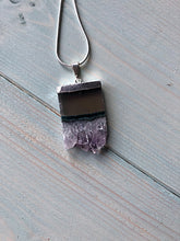 Load image into Gallery viewer, Amethyst Slice Pendant
