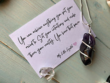 Load image into Gallery viewer, Wire Wrapped Chunky Amethyst Pendant
