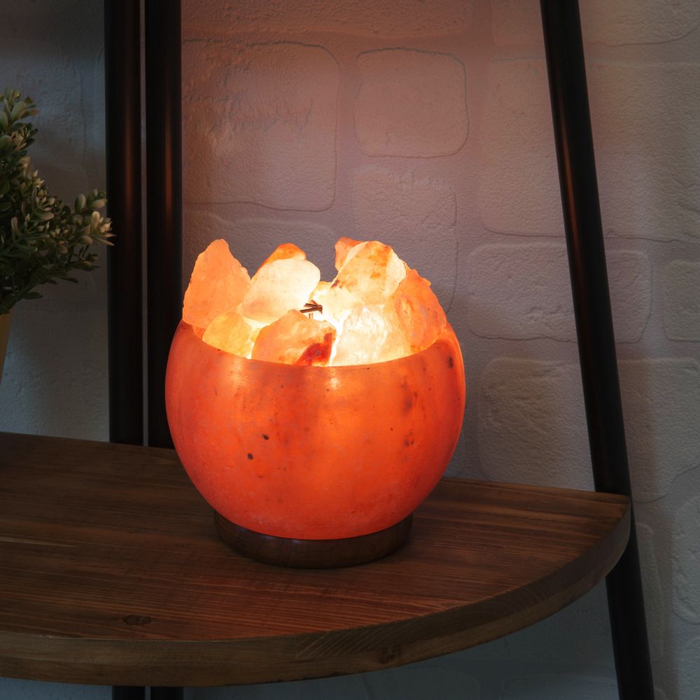 Himalayan Salt Fire Basket Lamp