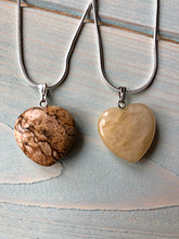Load image into Gallery viewer, Picture Jasper Heart Pendant
