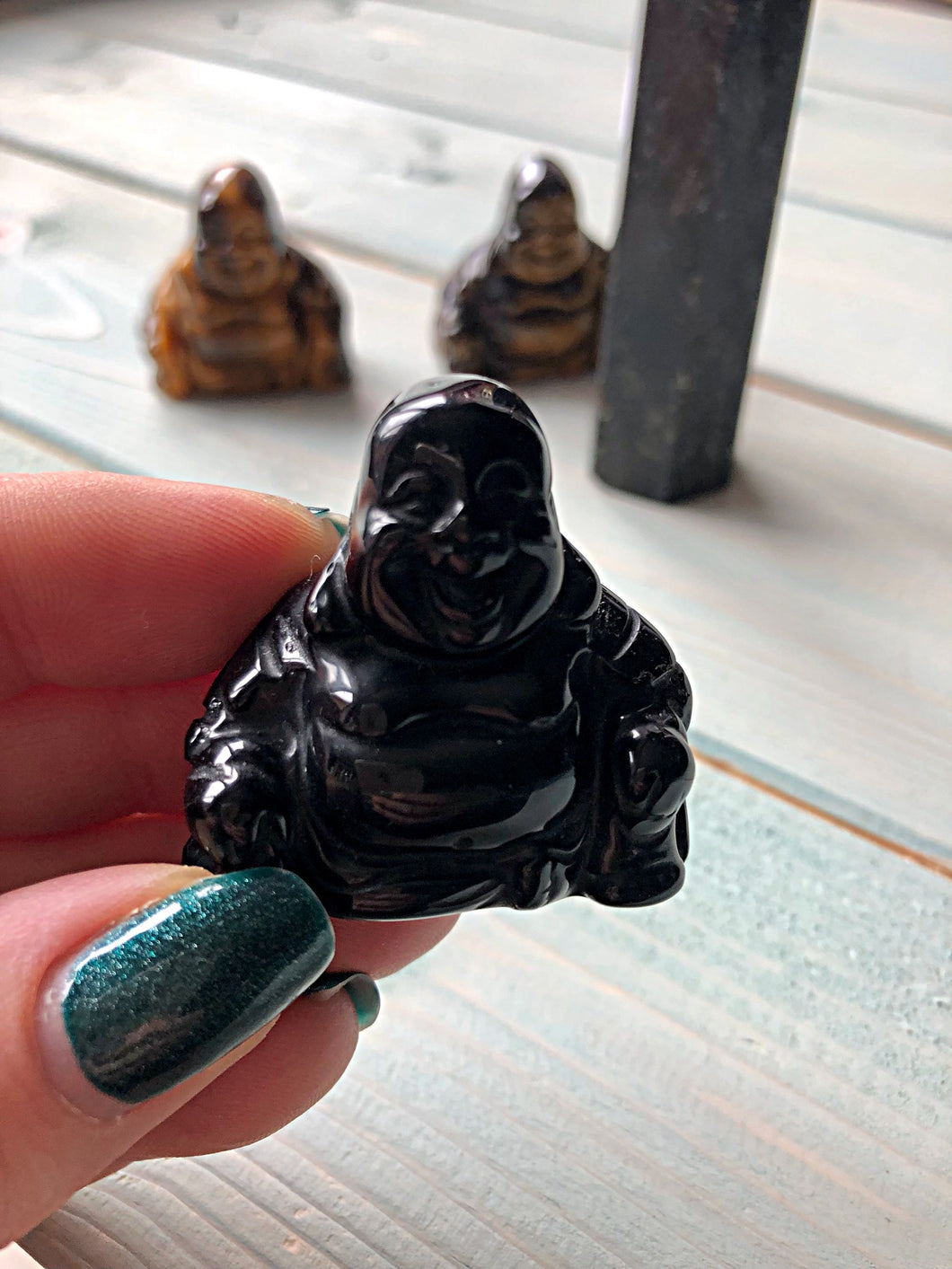 Black Obsidian Buddha