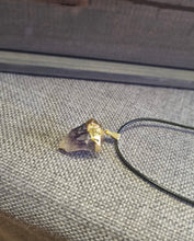 Load image into Gallery viewer, Raw Electroplated Amethyst Pendant
