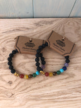 Load image into Gallery viewer, Elephant Chakra Lava Stone Bracelet

