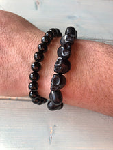 Load image into Gallery viewer, Chunky Black Onyx Bead Bracelet
