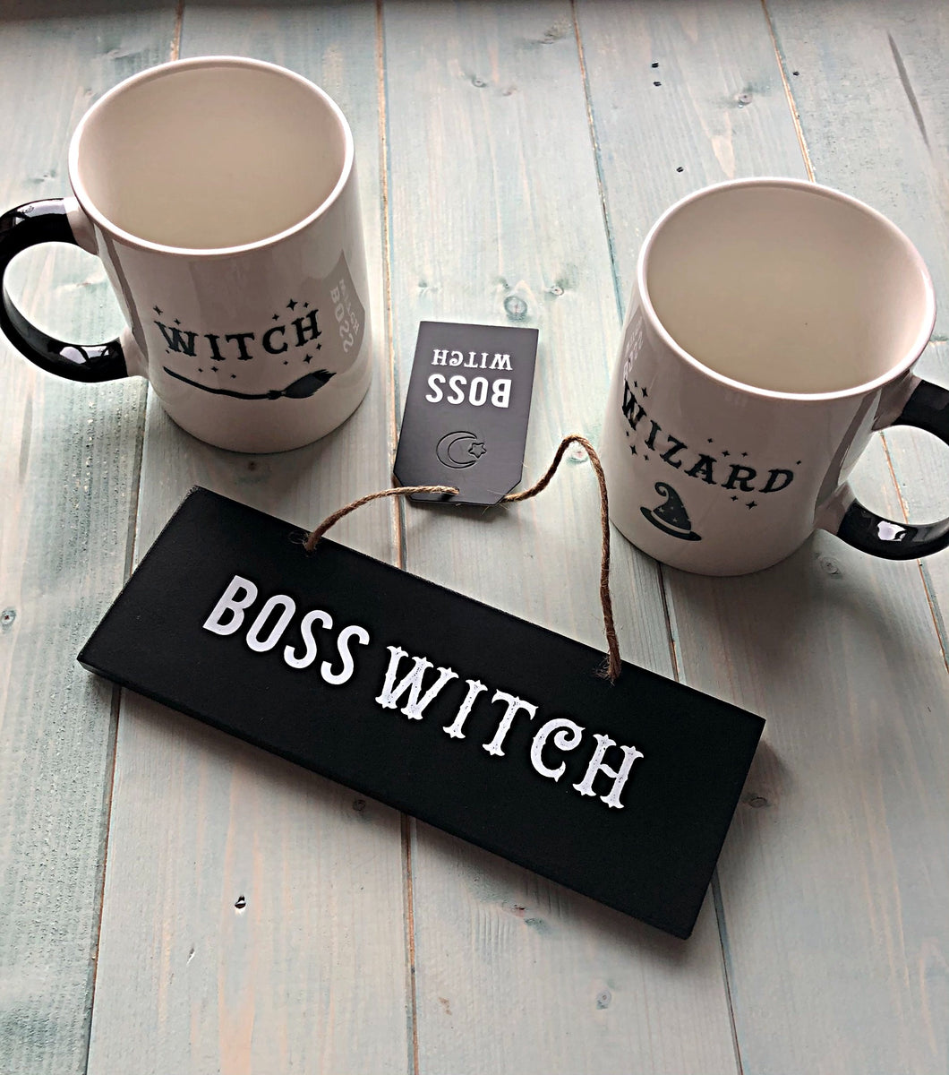 Witch & Wizard Mug Set