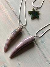 Load image into Gallery viewer, Ocean Jasper Unicorn Horn Pendant
