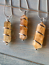 Load image into Gallery viewer, Double Terminated Citrine Spiral Pendant
