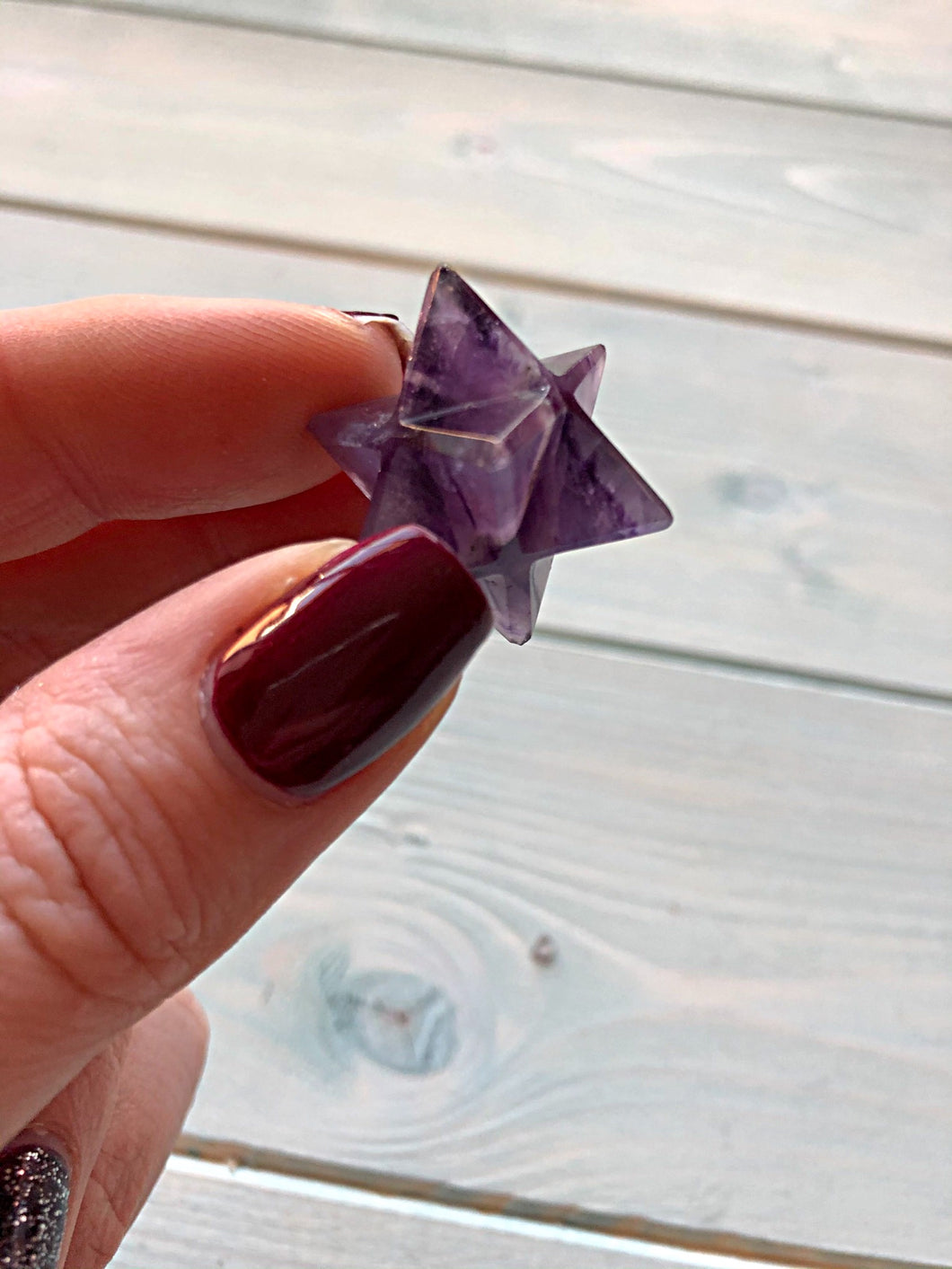 Amethyst Merkabah Star