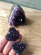 Load image into Gallery viewer, Amethyst Druze Heart 41 x 35mm

