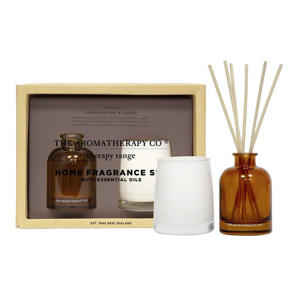 Candle & Reed Diffuser Therapy Set - Strength
