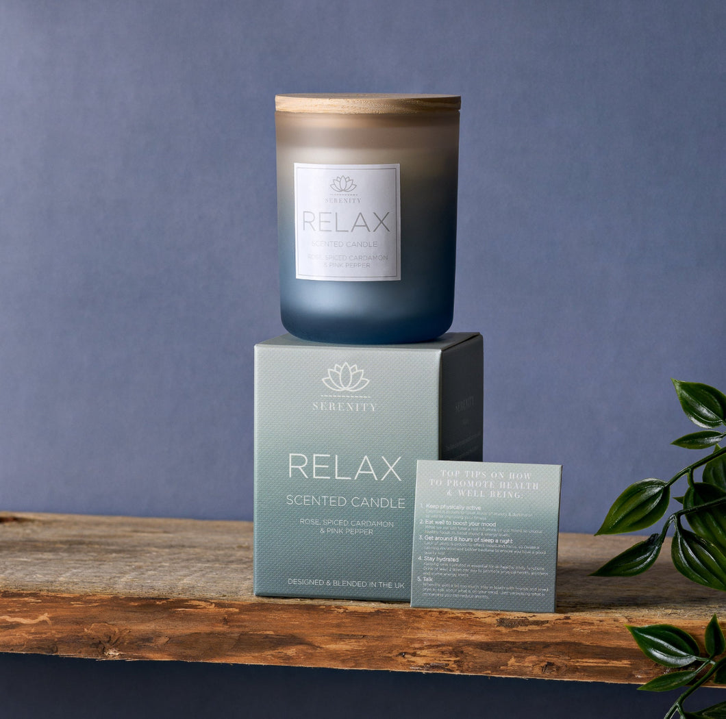 Serenity Candle Relax - Rose, Cardamom & Pink Pepper